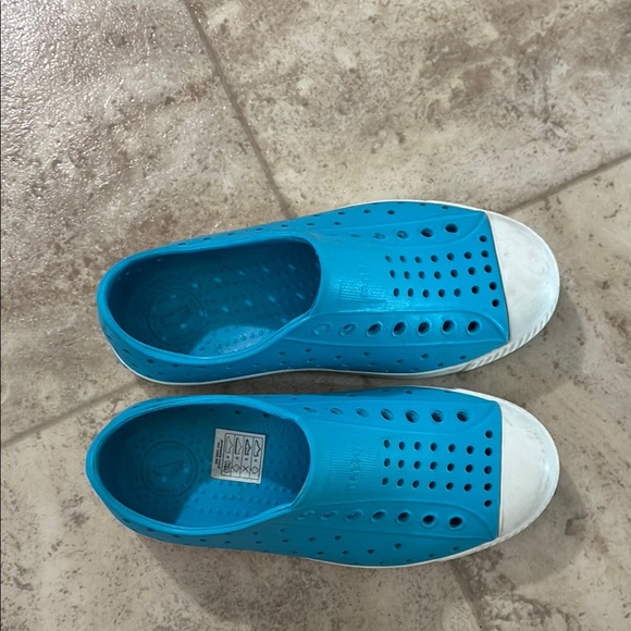 Like New Native Blue and White Slip-On Water Shoes - Picture 7 of 7